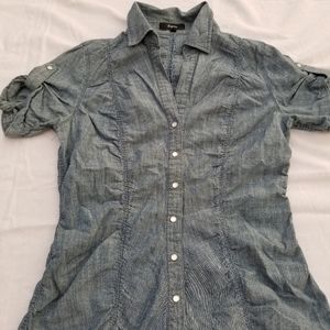 Express small denim blouse